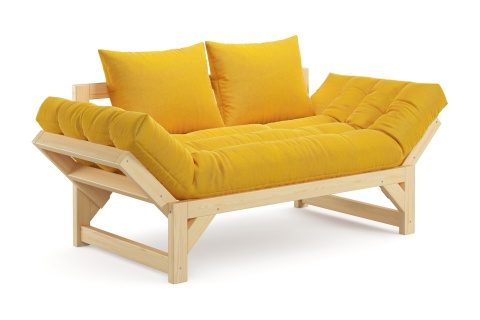 Диван кушетка Амбер желтый