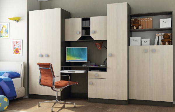 Детский Гарнитур Юнит (Ш-3000 х В-2000 х Г-500 мм)/Разные Цвета