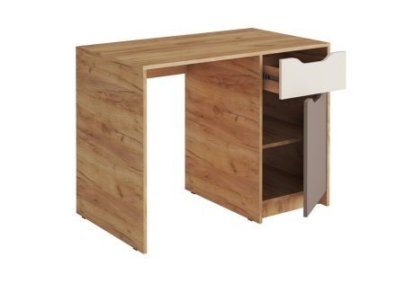 Стол письменный Rich дуб крафт золотой / миндаль / глиняный серый