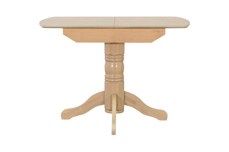 Стол обеденный раздвижной с овальной крышкой выбеленная береза