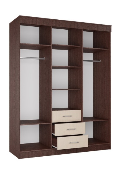 Шкаф-Купе Фиджи (Ш-1700 х В-2220 х Г-560/610 мм)/Разные Цвета