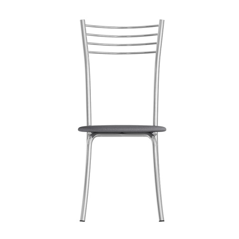 Комплект стульев Кассия (4 шт), хром рогожка серая