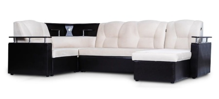 Диван Угловой Тидус с ножками-кубышками Ш-3000 х Г-1700 х В-950 мм/Спальное место Ш-1250 х Г-2600 мм